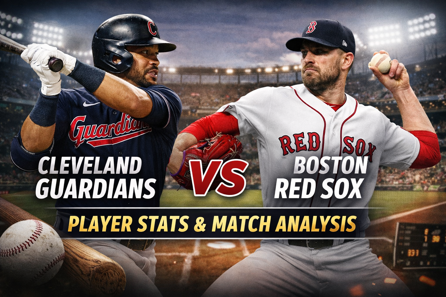 Cleveland Guardians vs Red Sox Match Player Stats