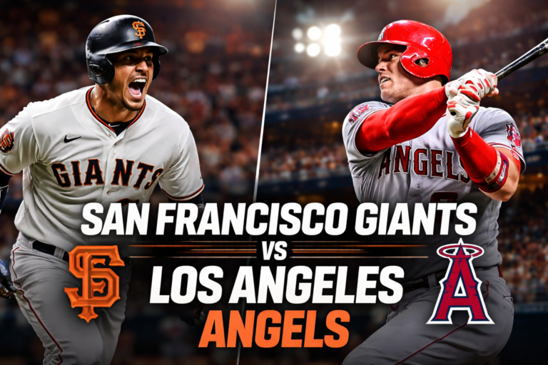 San Francisco Giants vs Los Angeles Angels Match Player Stats