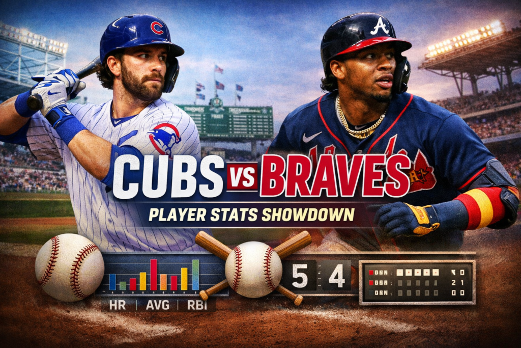 Chicago Cubs vs Atlanta Braves Match Player Stats