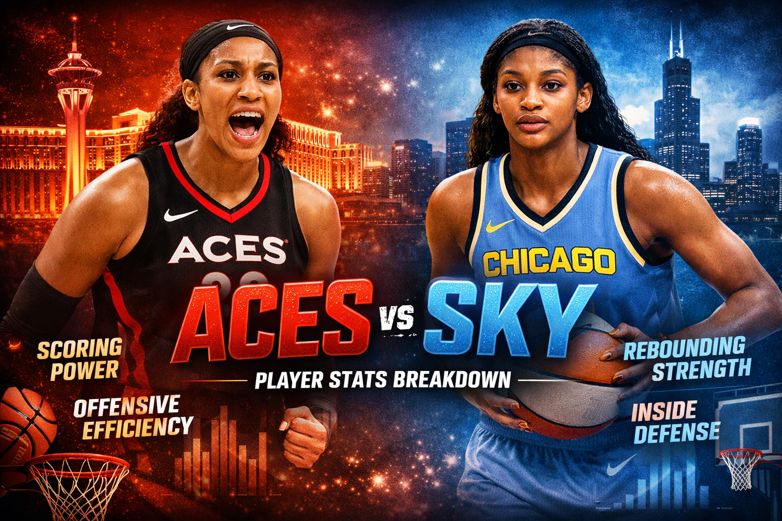 Las Vegas Aces vs Chicago Sky Match Player Stats