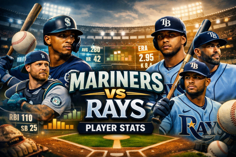 Seattle Mariners vs Tampa Bay Rays Match Player Stats