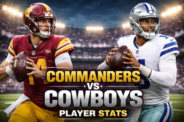 Washington Commanders vs Dallas Cowboys Match Player Stats