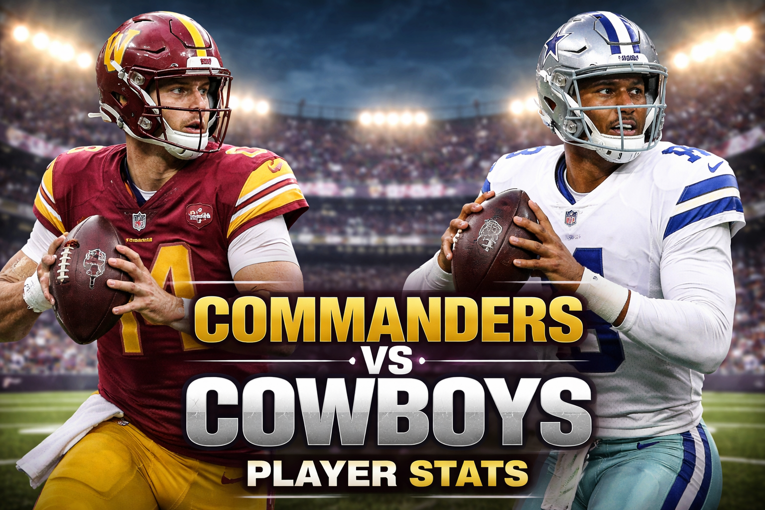 Washington Commanders vs Dallas Cowboys Match Player Stats