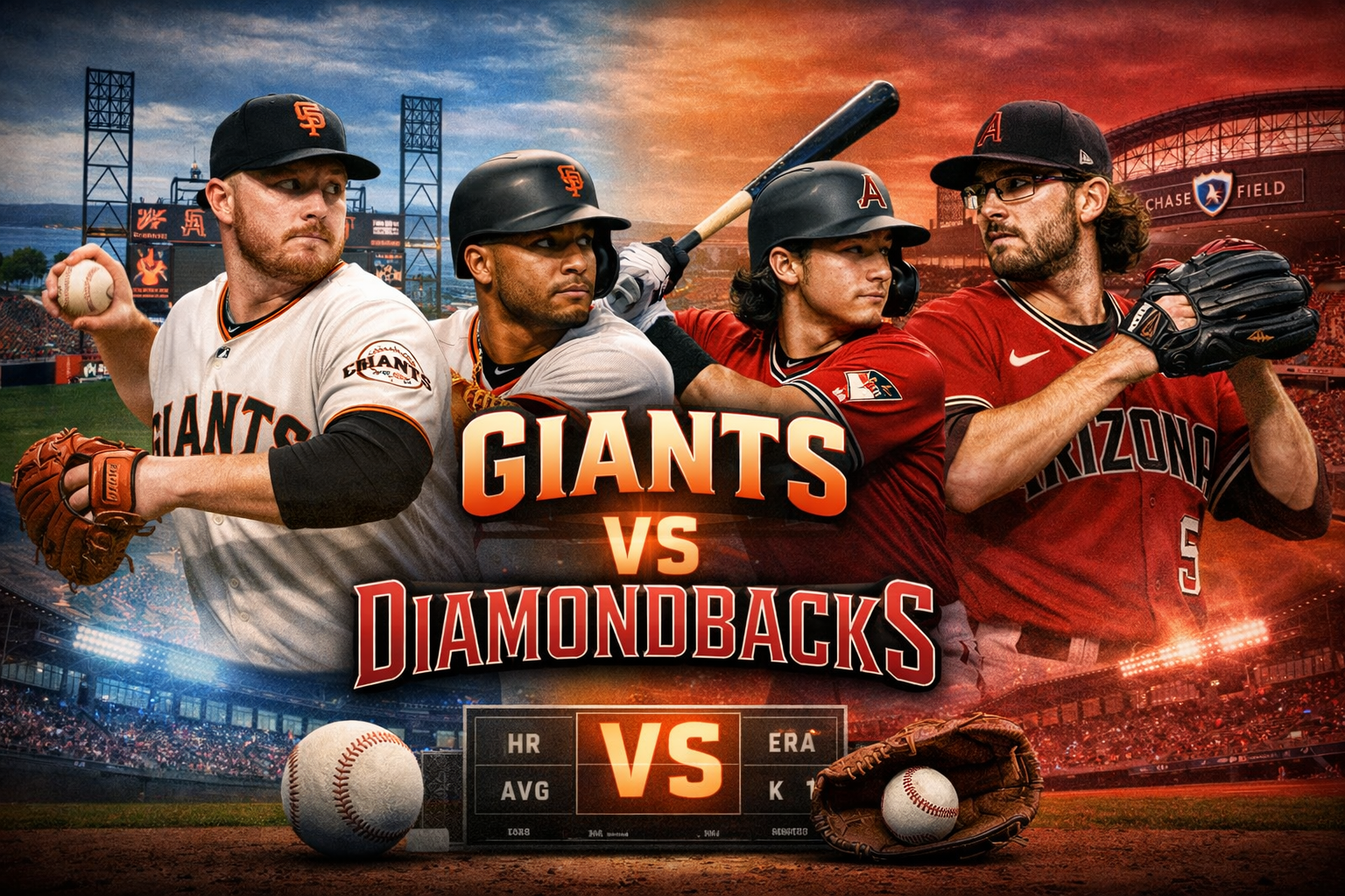 San Francisco Giants vs Diamondbacks Match Player Stats