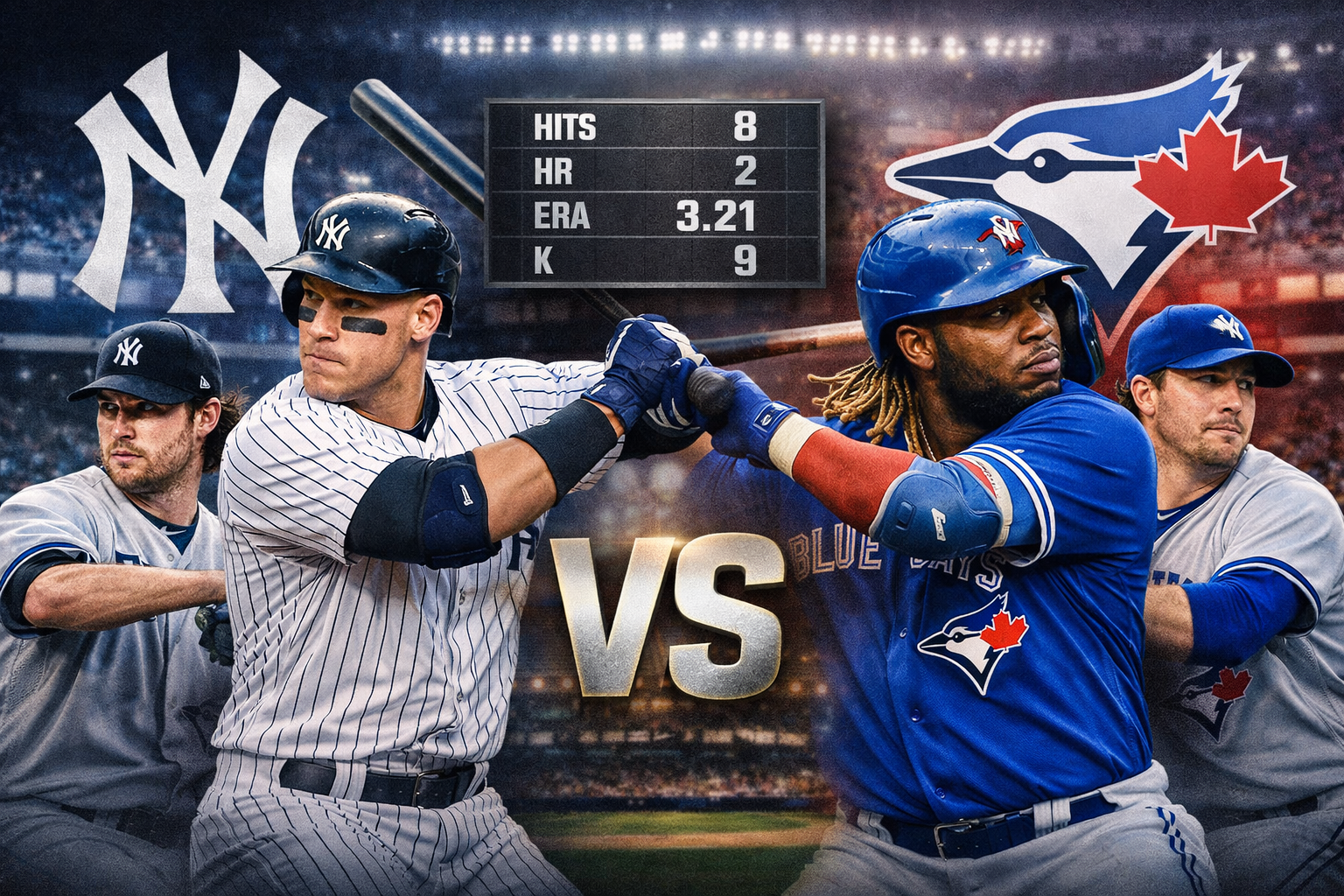 New York Yankees vs Toronto Blue Jays Match Player Stats